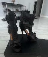 Lamb Leather Platform Ankle heels - Image 1