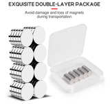Refrigerator Magnets 50 Pcs, 10x3mm Tiny Round Disc Small Whiteboard Magnets - Image 2