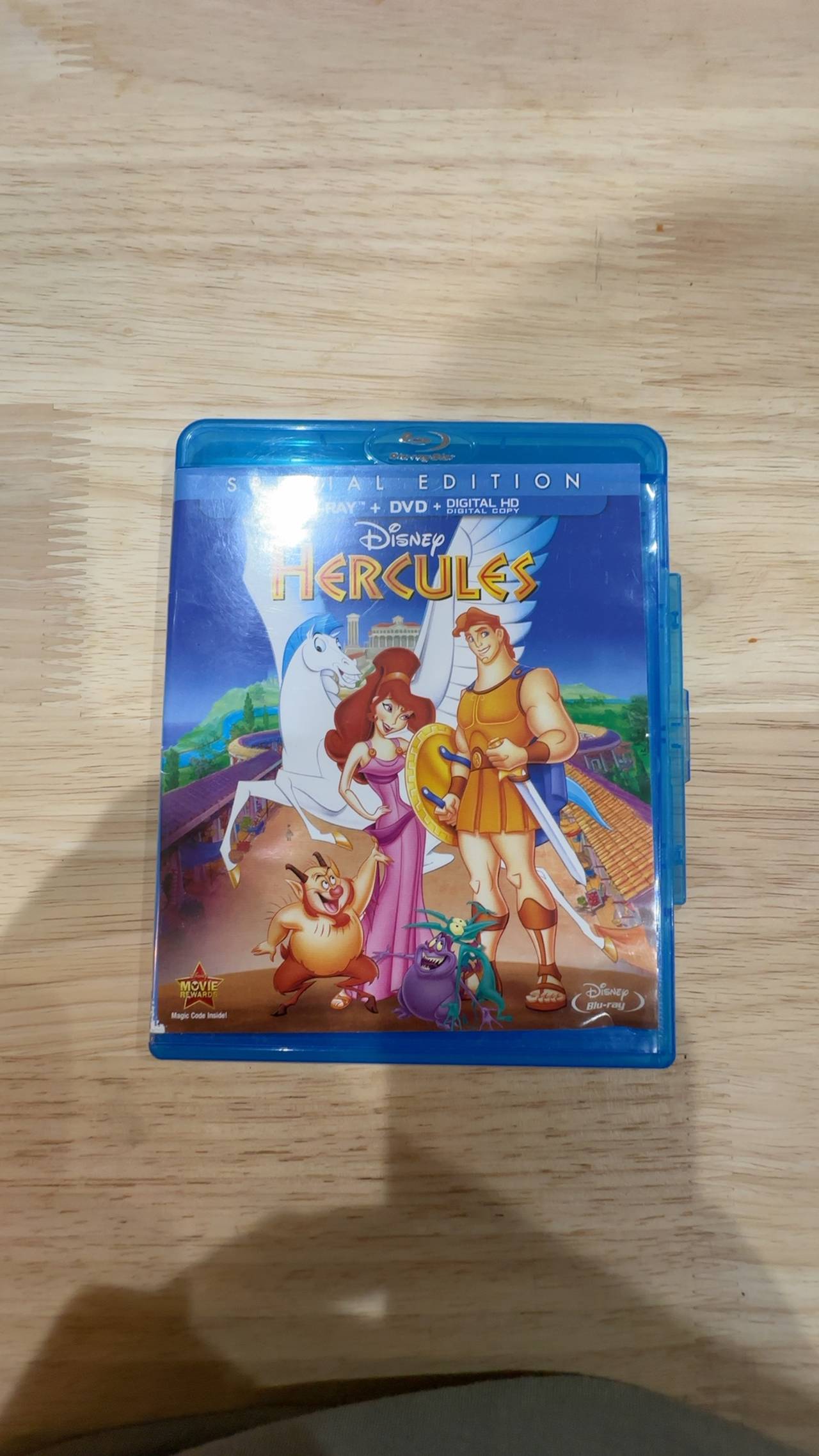 Disney Hercules DVD (Red/Blue Cover)