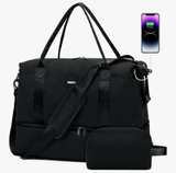 WANDF Cabin Bag Airlines 18x14x8 Personal Item Bag USB Port and Shoe Compartment - Image 1