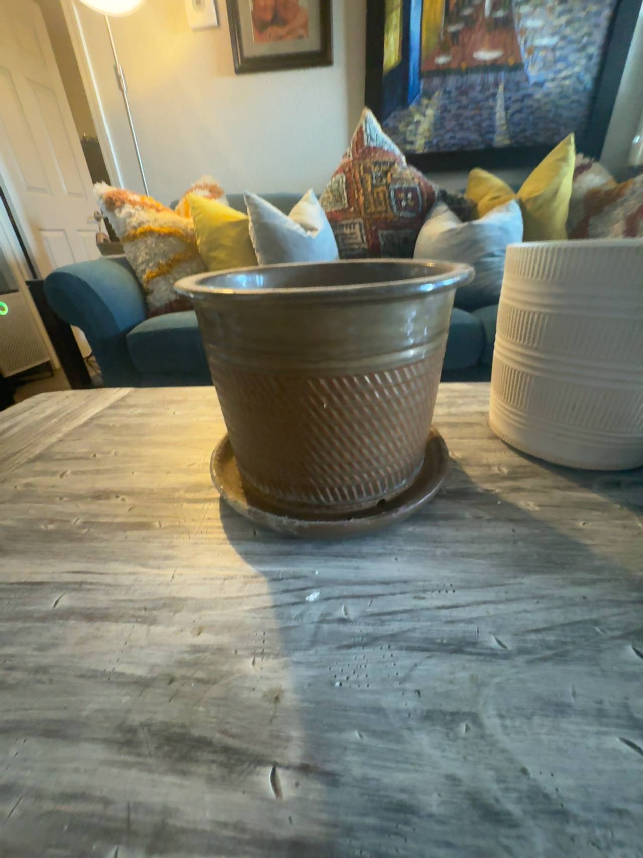 **MUST GO**
Salt Glazed Unique Planter Large