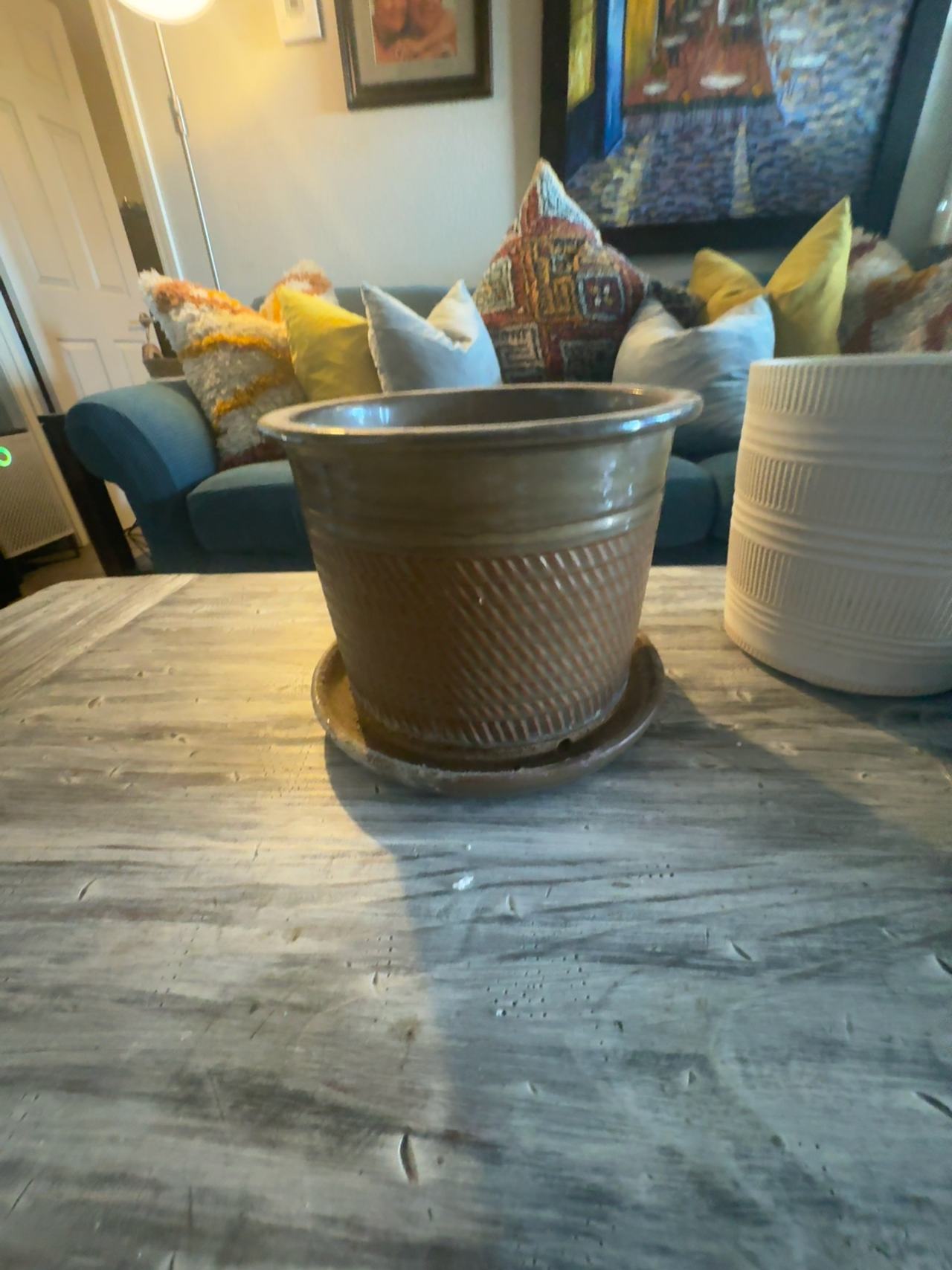 **MUST GO**
Salt Glazed Unique Planter Large