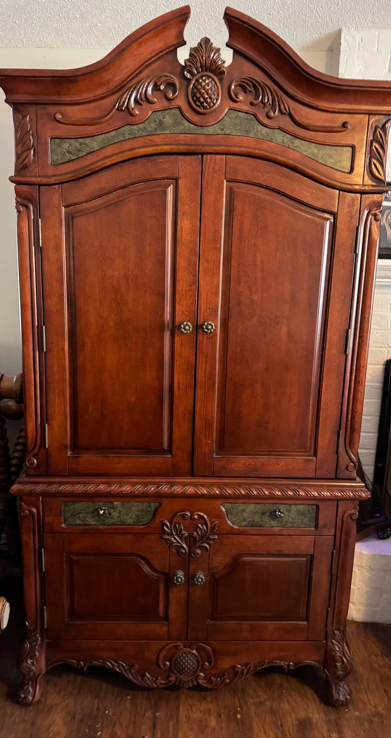 Pulaski Furniture Pineapple Carved Armoire