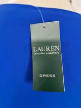 Lauren Ralph Lauren Royal Blue Ruched Sheath Dress - Image 3