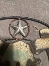 Western Metal Wall Plaque with Horseshoe and Longhorn - Image 2