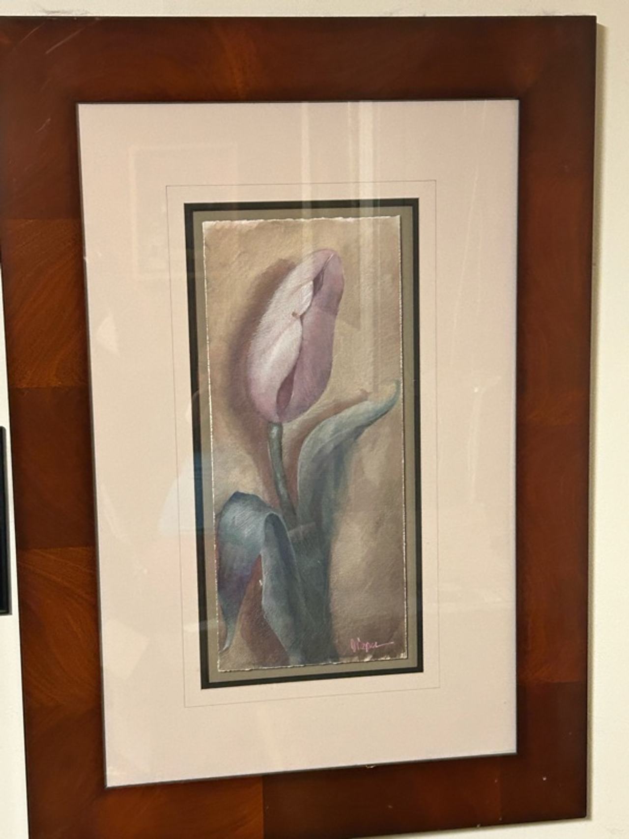 Framed Vintage Tulip Art Print