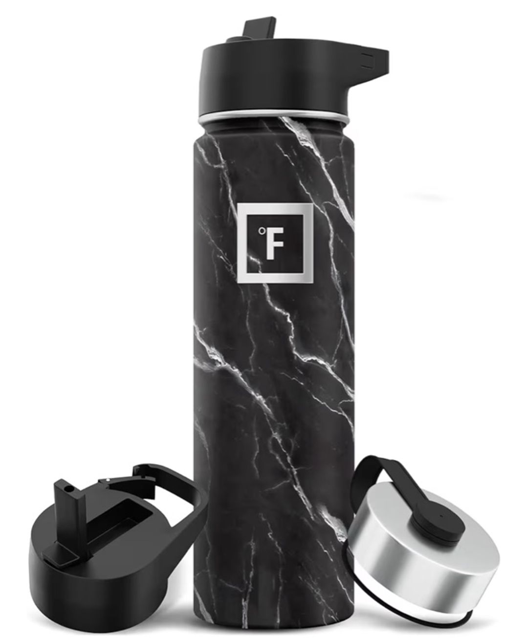 IRON °FLASK Camping & Hiking Hydration Flask Wide Mouth Insulated Stainless