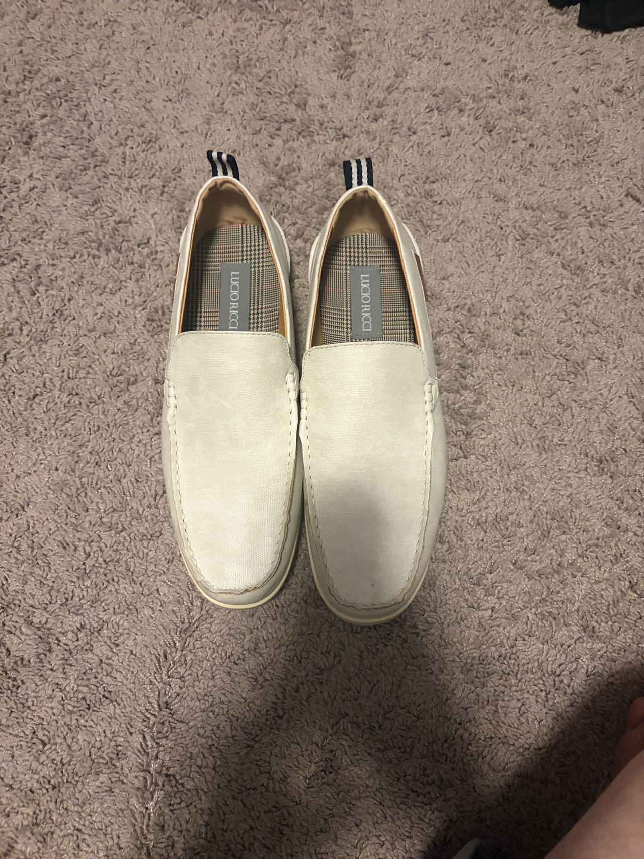 Lucio Ricci Canvas Slip-On Loafers