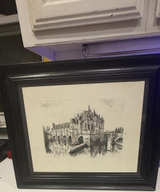 Framed Château de Chenonceau Architectural Print - Image 1