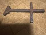 Black Iron Cross Decorative Wall Plaque - Image 2