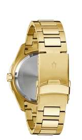 Bulova Marine Star Gold Tone Watch 43mm 98B396 - Image 2