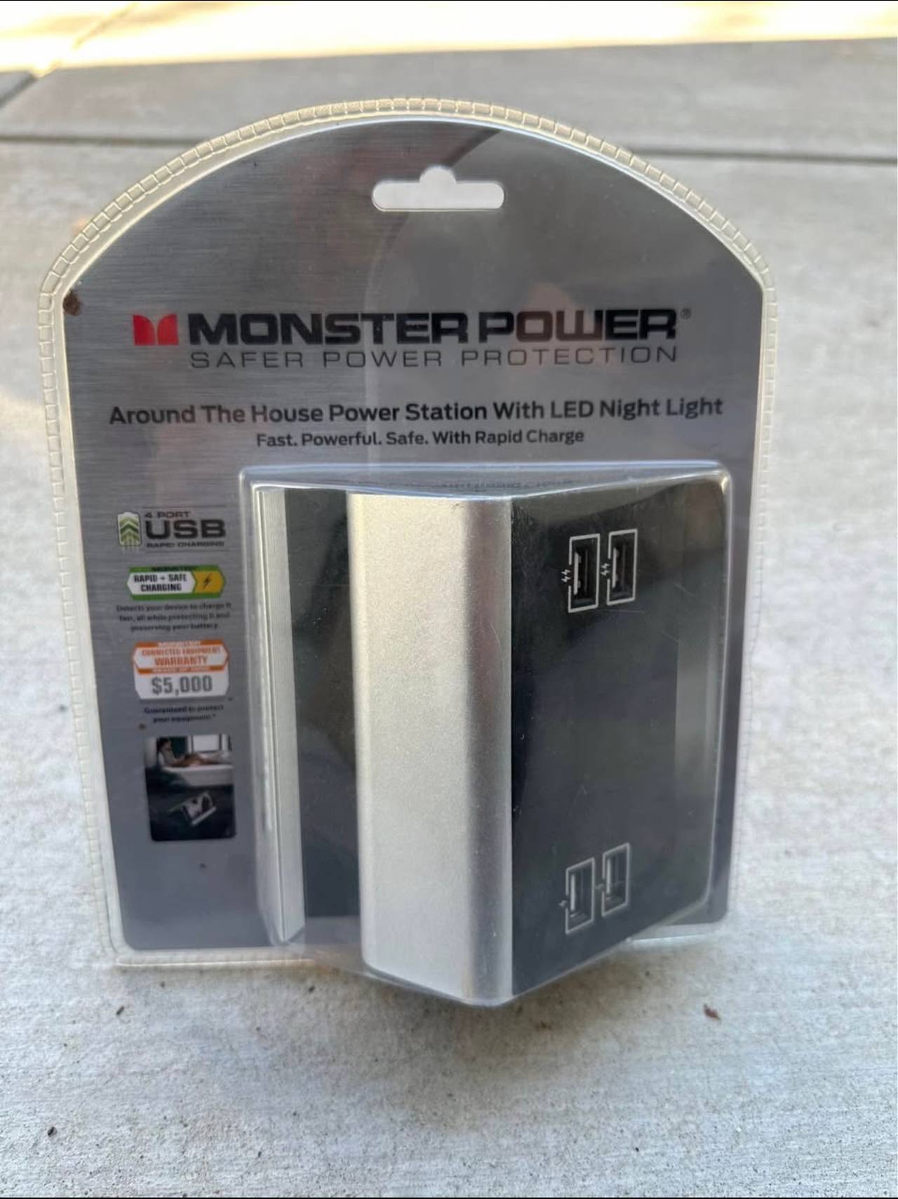 Monster Power Around The House Power Station with LED Night Light