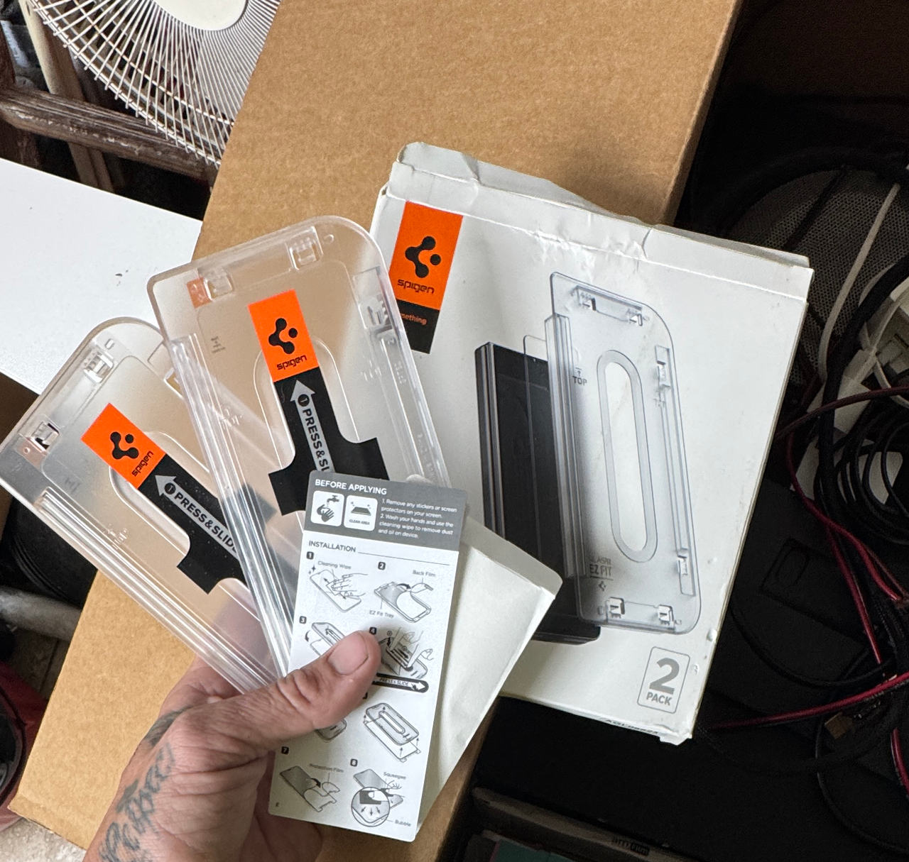 Spigen Glas.tR EZ Fit Screen Protector 2-Pack