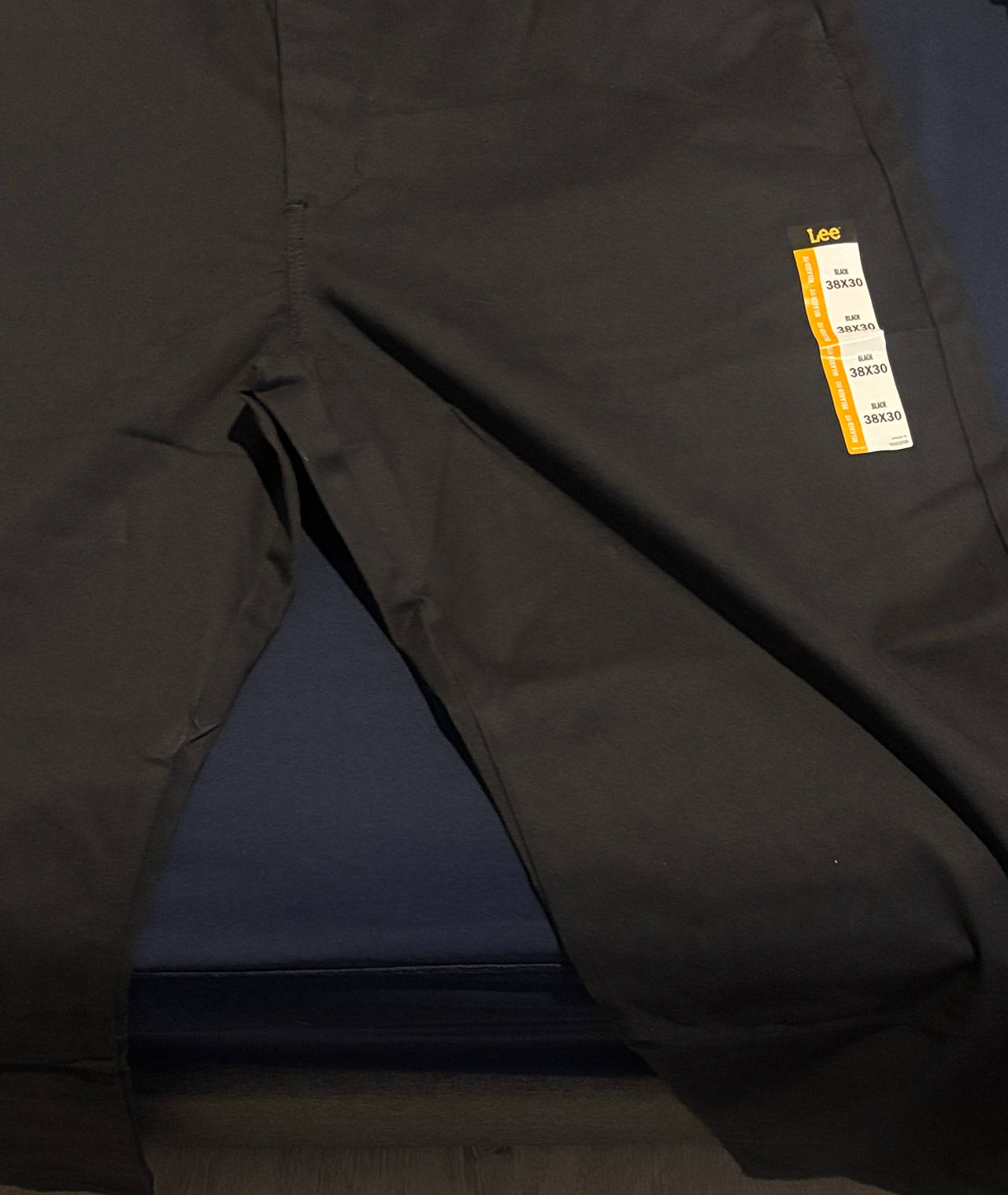 Lee Men's Black Pants 38x30
