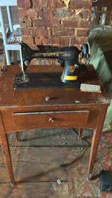 Singer Model 66 Sewing Machine with Table - Image 1
