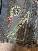 Cosmopolitan Embroidered Denim Jacket - Image 3