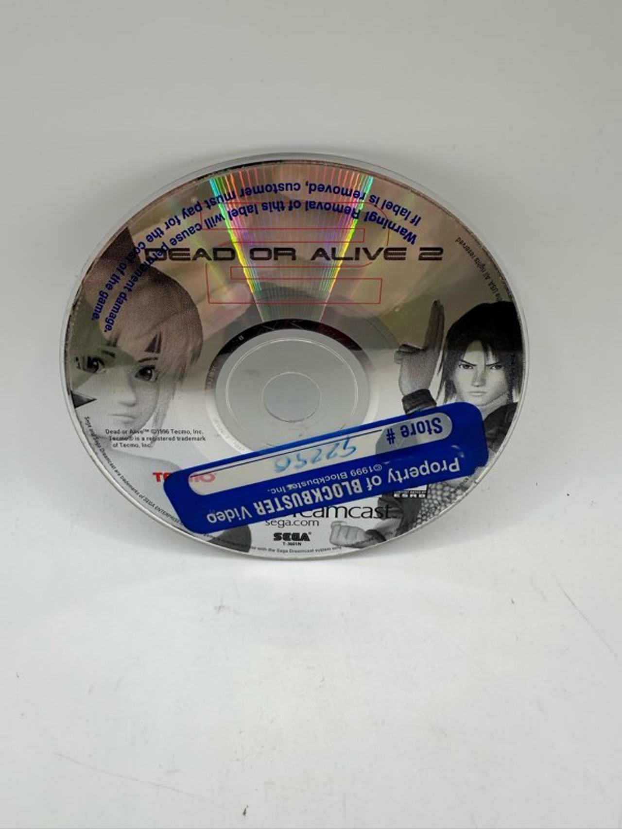 Dead or Alive 2 - Sega Dreamcast - Disc Only - TESTED & Working