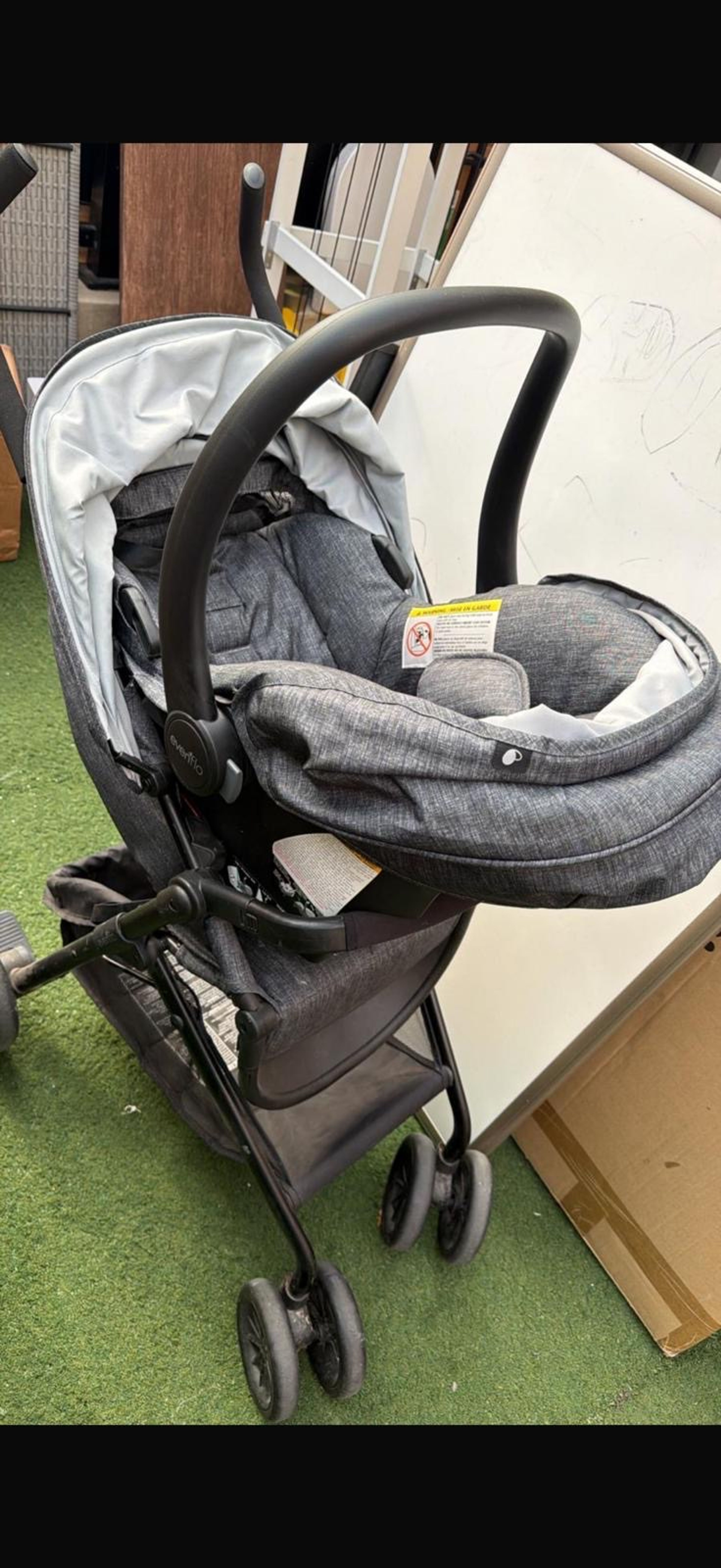 Evenflo Sibby Travel System Charcoal - Image 4