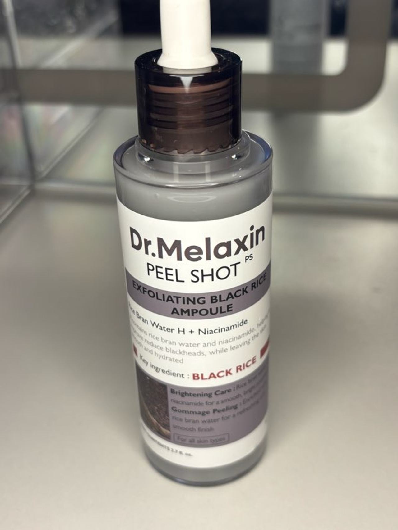 Dr. Melaxin Peel Shot PS Exfoliating Black Rice Ampoule