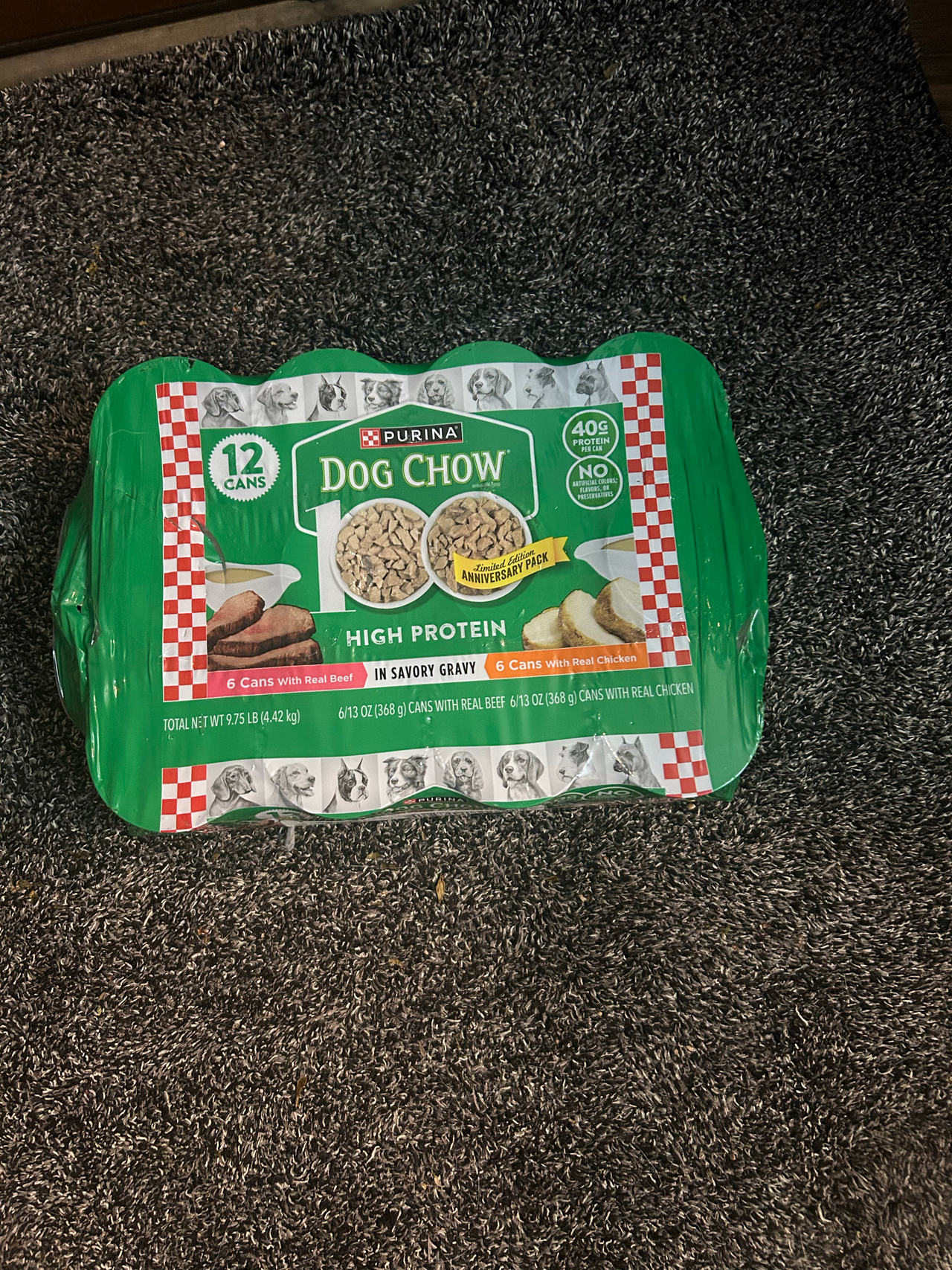 Purina Dog Chow High Protein Wet Dog Food 12-Count Variety Pack
