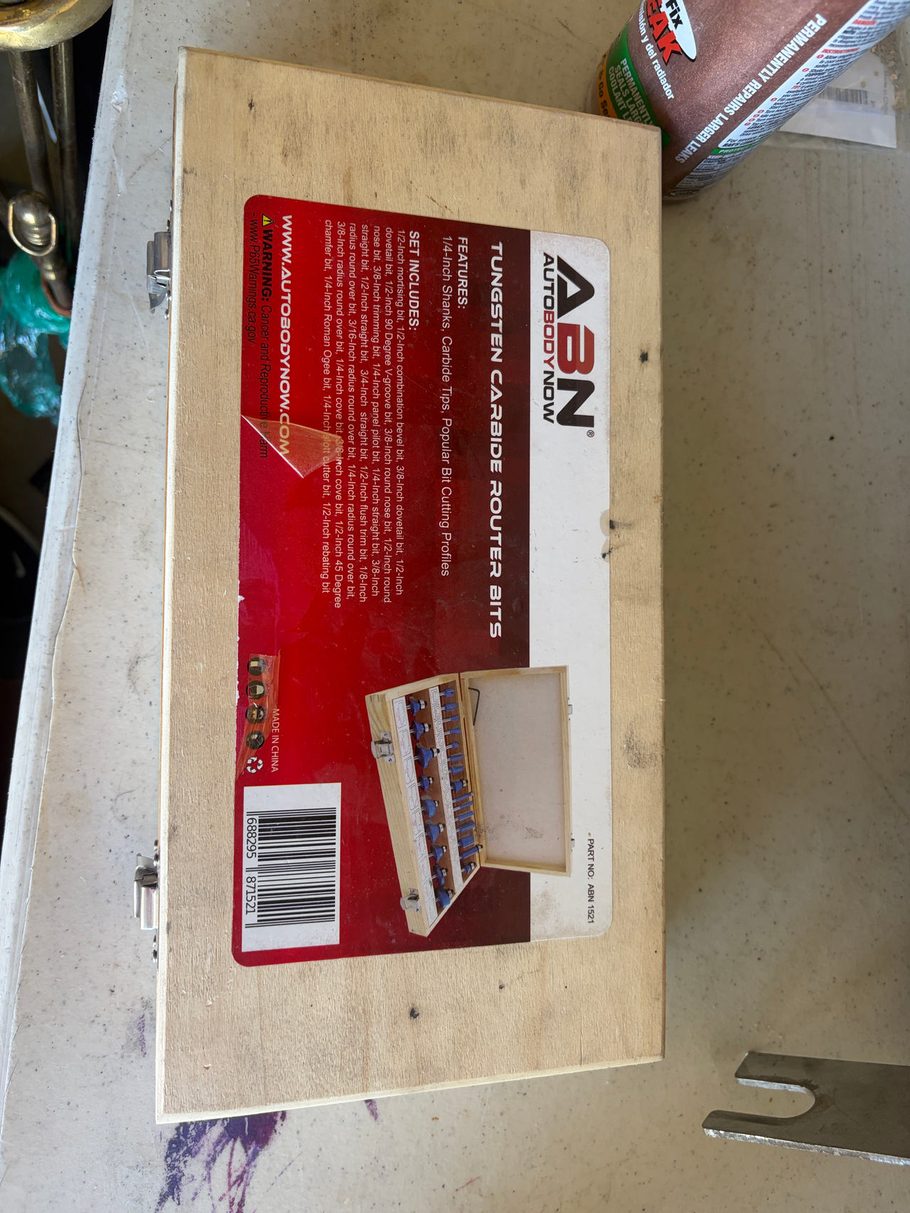 ABN Tungsten Carbide Router Bit Set 15-Piece