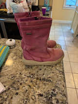 Naturino Rainstep Pink Leather Boots - Image 1