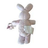 Plush Bunny Pacifier Holder Pink  - Image 4