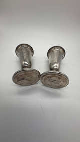 Sterling Silver Salt and Pepper Shakers 5" Weighted - Image 2