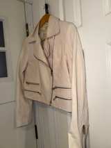 Rag & Bone Leather White Moto Jacket Size 2 - Image 2
