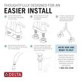 Delta Kayra Centerset Bathroom Faucet in Matte Black - Image 3