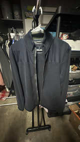 Ted Baker Men's Navy Blue Sardin Quilted Bomber Jacket Size 4 - Image 2