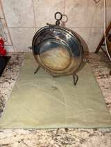 Italy Mid Century Silver Foldable Cake Stand - Image 3