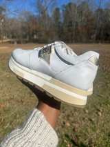 NeroGiardini White Leather Platform Sneakers - Image 2