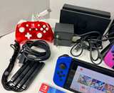 Nintendo Switch HAC-001 Dock Joy Cons 3 Games Case Mario + Rabbids - Image 4