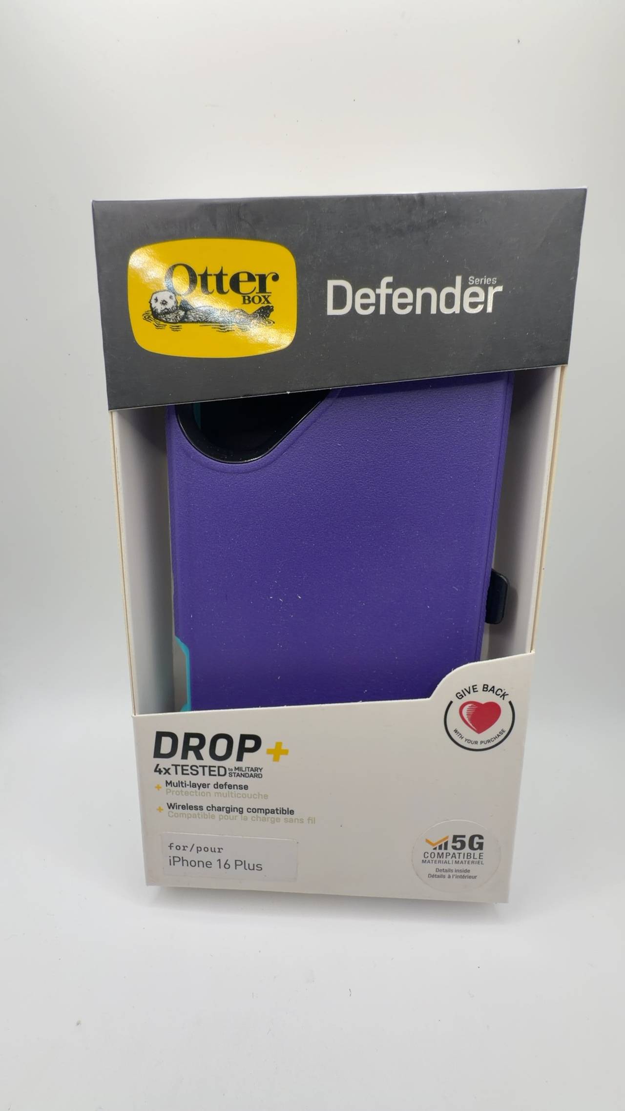 OtterBox Defender Case Happy Purple for iPhone 16 plus 