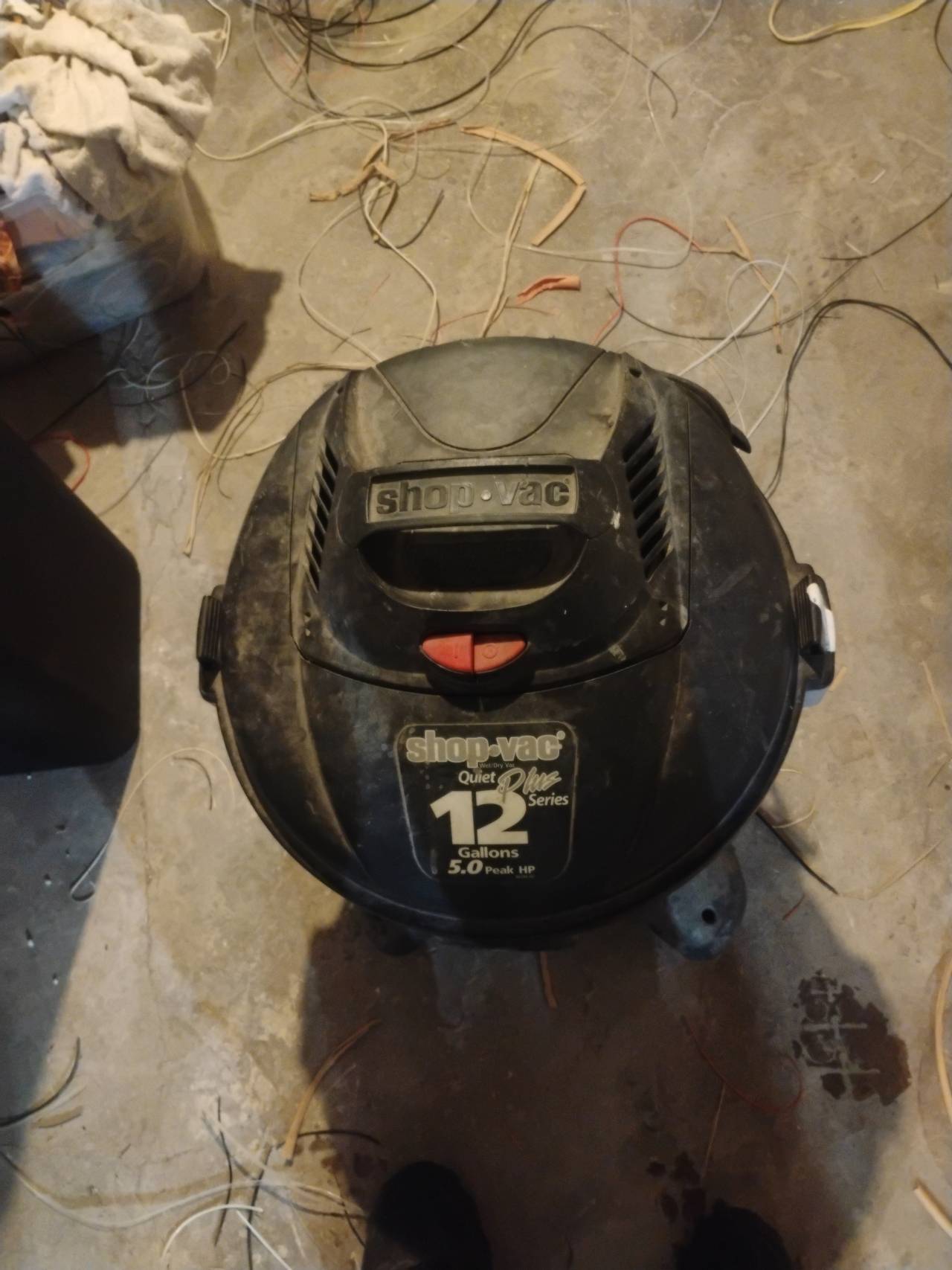 Shop-Vac Quiet Plus 12 Gallon 5.0 Peak HP Wet/Dry Vacuum