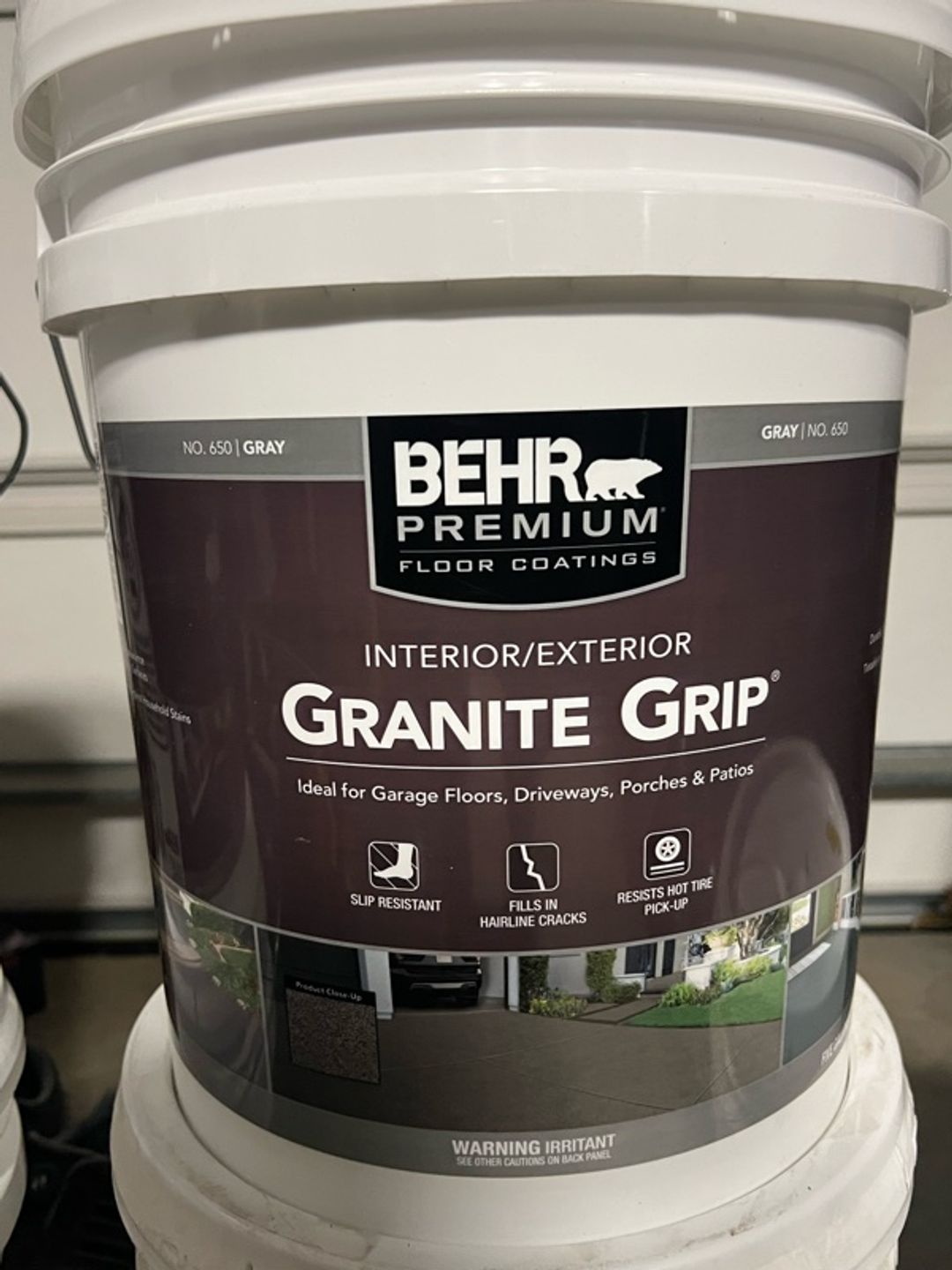 Behr Premium Granite Grip Concrete Paint Gray