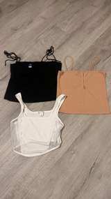 Bundle of 3 Ribbed Cami Tank Tops - Old Navy, Forever 21, Bozzolo great shape. - Image 1