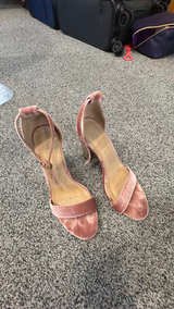 Velvet Block Heel Sandals - Image 3