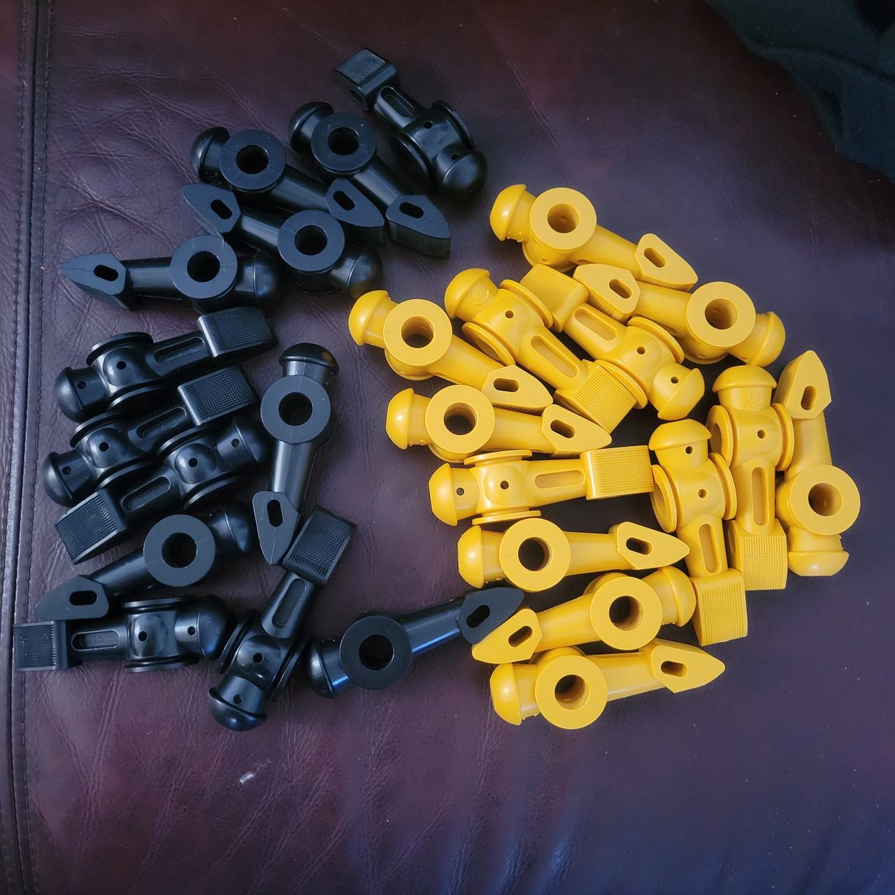 Tornado Counterbalanced Foosball Men, Set of 26, no hardware.