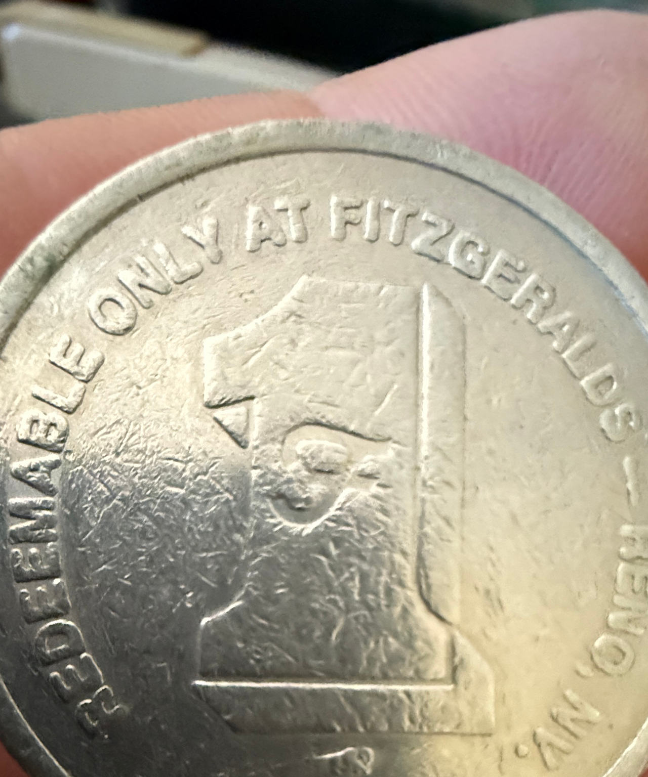 Fitzgeralds Reno $1 Slot Token