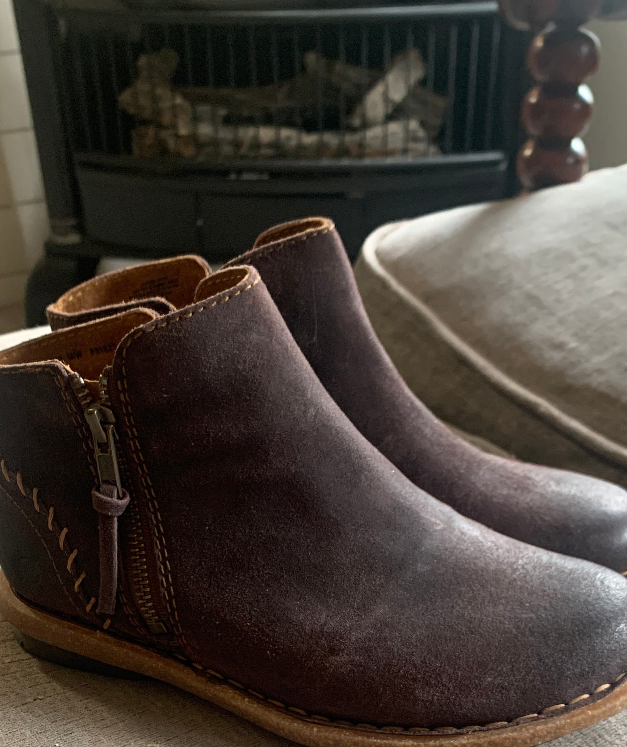 Born Women's Leather Ankle Booties