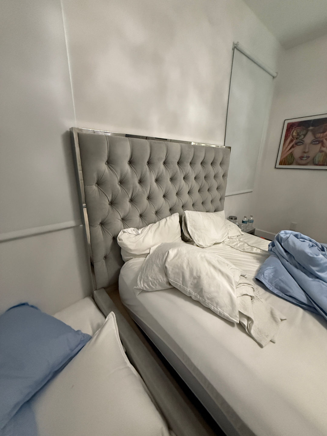 Upholstered Tufted Bed Frame