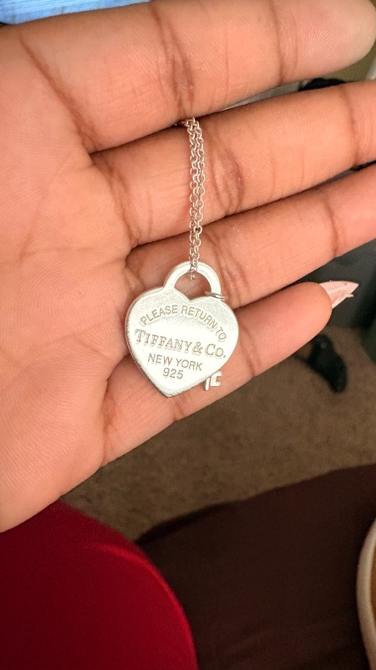 Tiffany & Co. Return to Tiffany Heart Tag Necklace Silver
