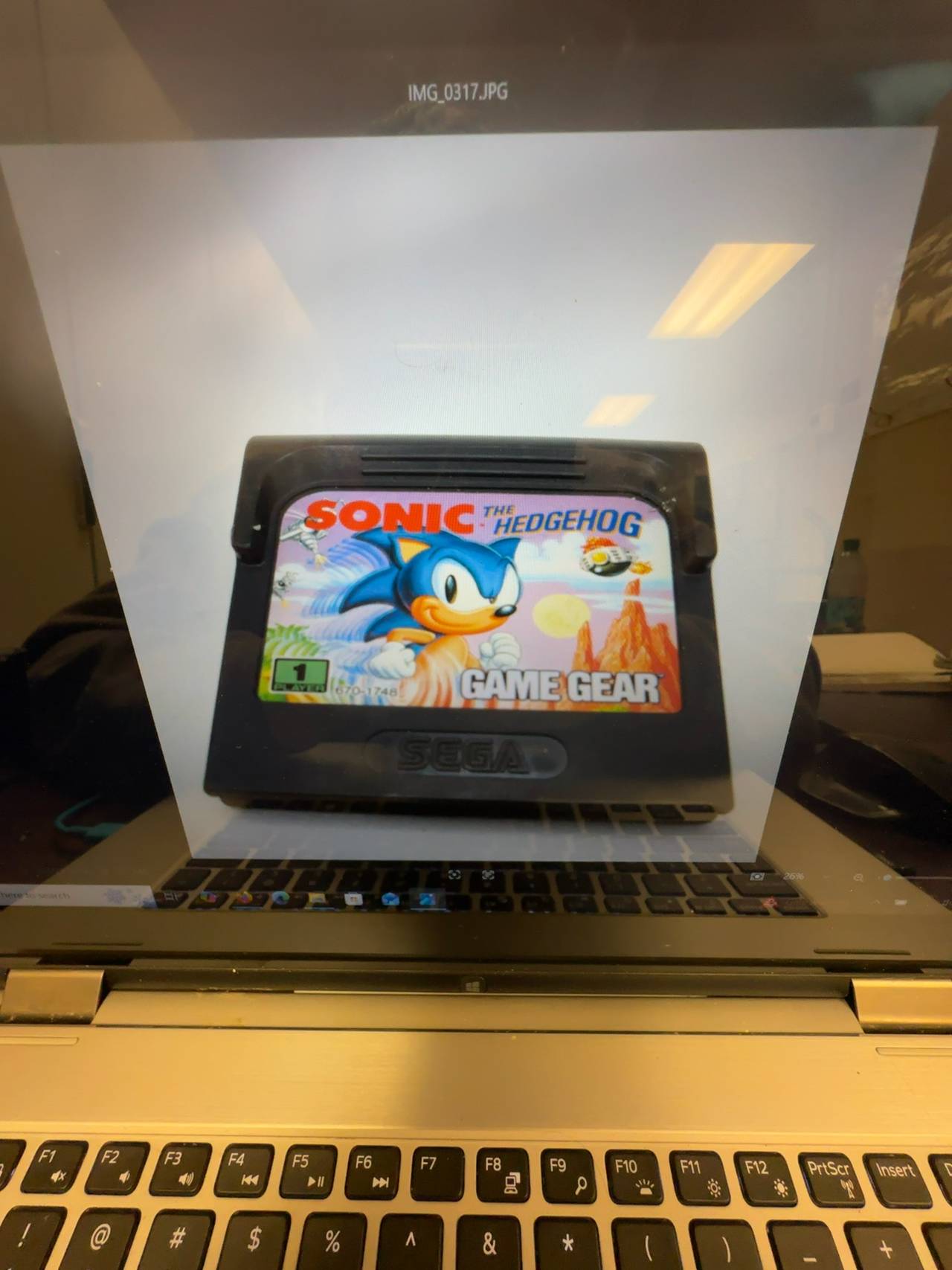 Sega Sonic The Hedgehog Game Gear Cartridge