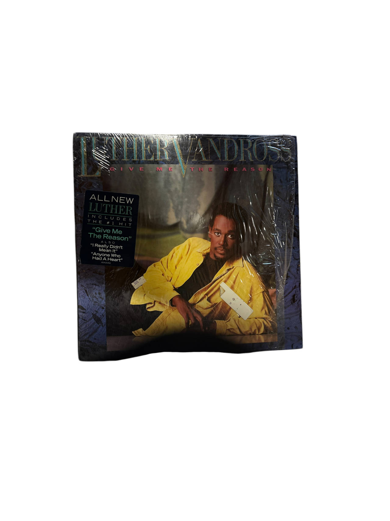 Luther Vandross - Give Me The Reason Vinyl LP w/ sticker on plastic