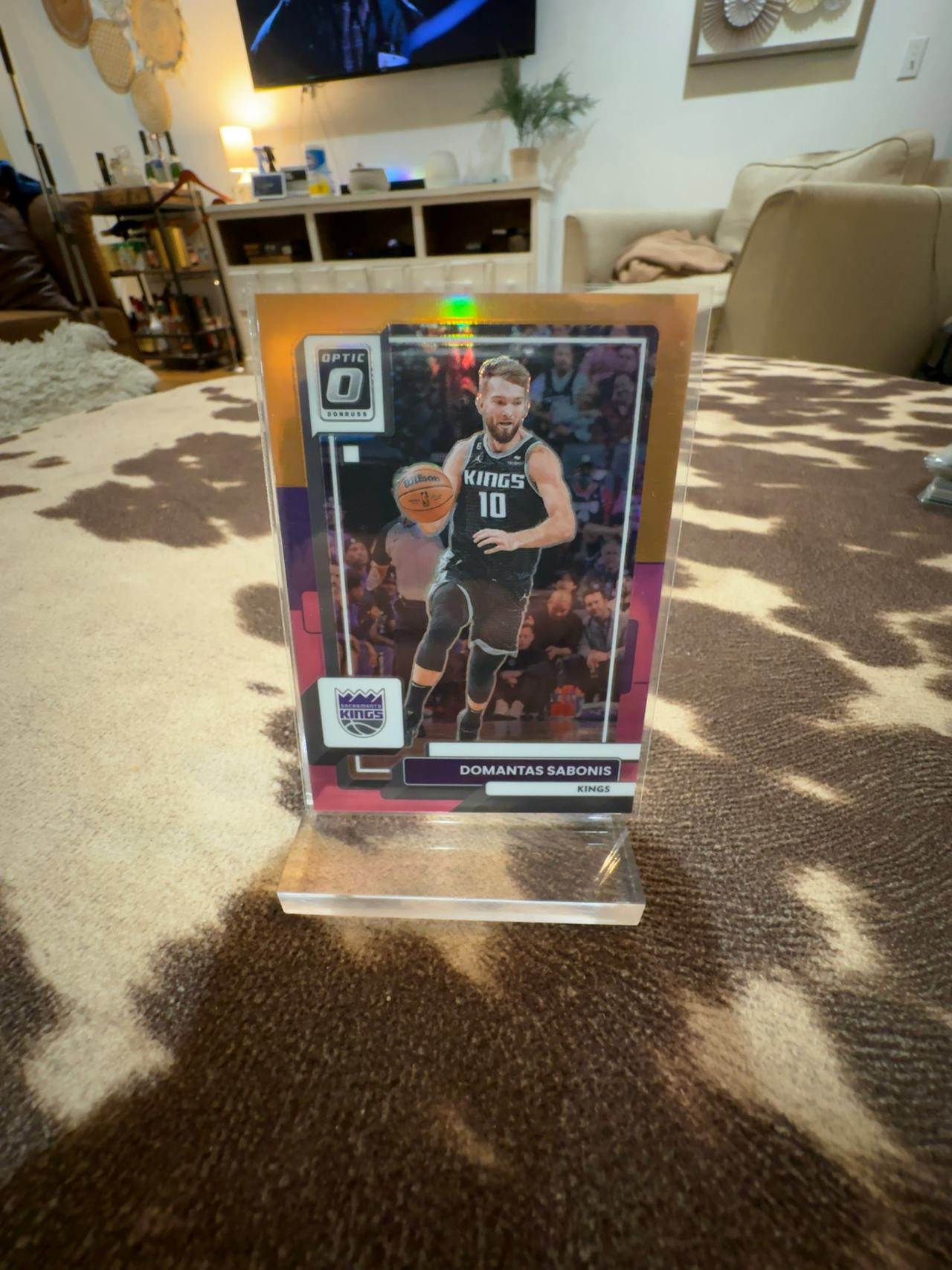Panini Donruss Optic Domantas Sabonis #117 Hyper Pink numbered 15/15