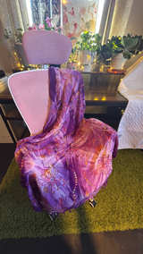 Purple Tie Dye Crinkle Scarf - Image 1