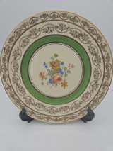 Marks & Rosenfeld Gold Encrusted Floral Cabinet Plates - Image 6