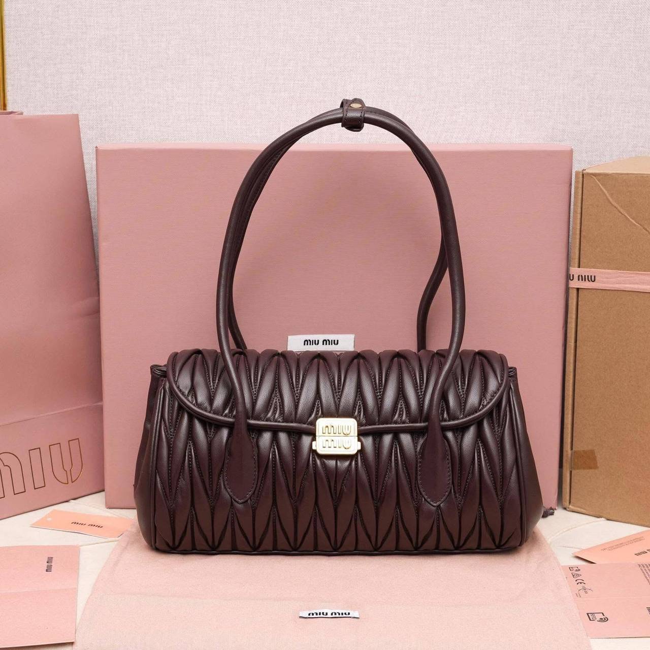 Miu Miu Matelassé Leather Bag